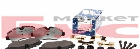 Колодки гальмівні (передні) MB Sprinter (906) /Vito (W639) (Brembo) (Platinum) MEYLE 025 291 9220/PD