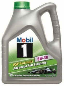 Олива моторна 1 ESP 5W-30. 4x4 lt (4 л) (альт. код 152621, 154285) MOBIL 152053