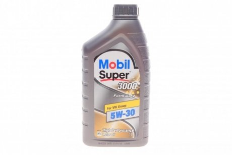 Олива 5W30 Super 3000 Formula V (1л) (MB229.51/229.31/VW504 00/507 00/BMW Longlife-04/Porsche C30) MOBIL 153454 (фото 1)