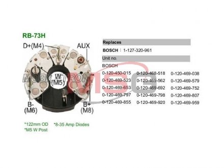 Діодний міст MOBILETRON RB-73H