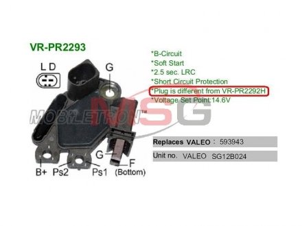 Регулятор генератора MOBILETRON VR-PR2293