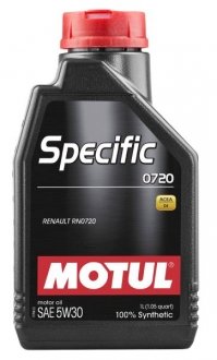 Олива моторна Specific 0720 5W-30, 1л. MOTUL 102208