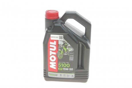 Олива 4T 5100 15W50 4 L MOTUL 836741 (фото 1)