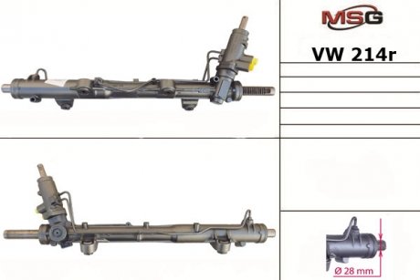 Рульова рейка з ГПК відновлена VW Transporter T5 03-15 MSG VW214R