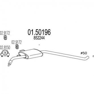 Вихлопнi системи MTS 01.50196