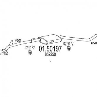 Вихлопнi системи MTS 01.50197