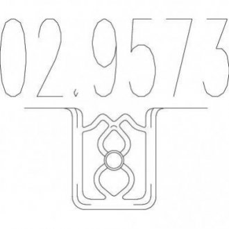 Гумовий елемент кріплення вихлопної системи MTS 02.9573