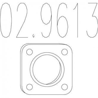 Монтажне кільце вихлопної системи MTS 02.9613 (фото 1)