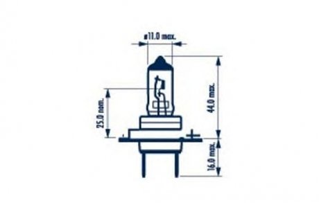 Лампа розжарювання H7 12v 55w Px26d (вир-во) NARVA 48328B1