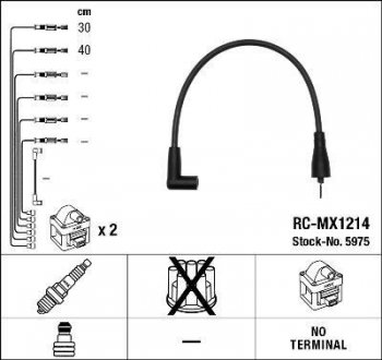 Комплект кабелiв запалювання NGK 5975