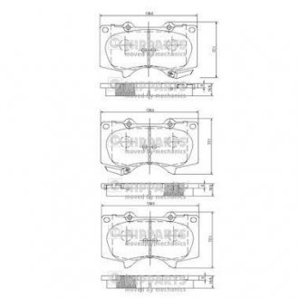 Гальмівні колодки NIPPARTS J3602109