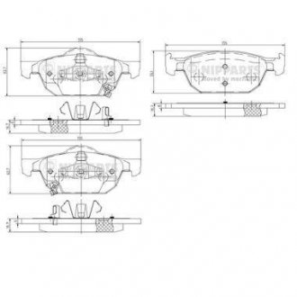 Гальмiвнi колодки дискові NIPPARTS N3604067