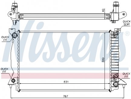 Радіатор охолодження First Fit NISSENS 60314A