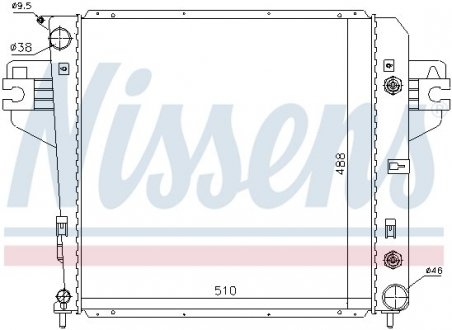 Радіатор охолоджування NISSENS 61017