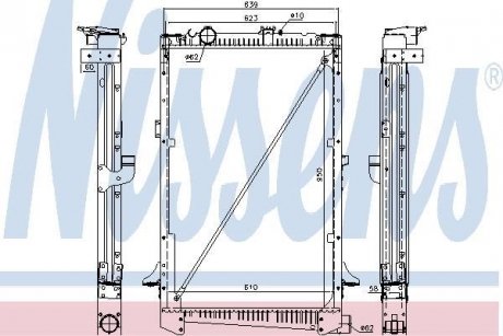 Радіатор системи охолодження NS NISSENS 61442A