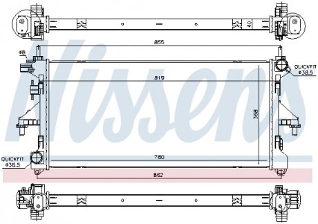 Радіатор FIAT DUCATO (250) (06-) 3.0 JTD NISSENS 617879