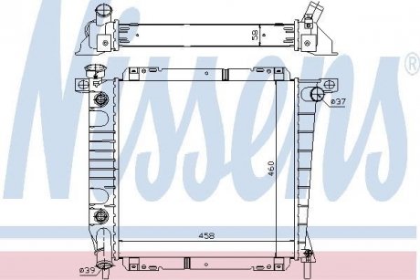 Радіатор FD EXPLORER(91-)4.0 i[OE F17H8005CA] NISSENS 620671