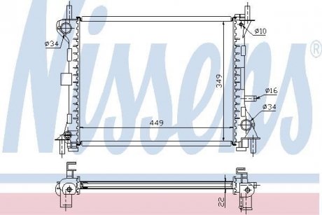 FORD FOCUS 1,4 98- NISSENS 62074A (фото 1)