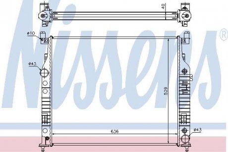 Радіатор охолоджування NISSENS 62577A