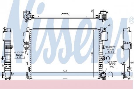 Радіатор охолодження First Fit NISSENS 627025