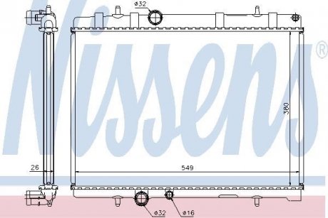 Радіатор охолодження First Fit NISSENS 63608A