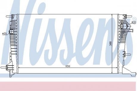 Радіатор RN FLUENCE(08-)2.0 i(+)[OE 21410-0016R] NISSENS 637607