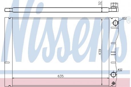 Радіатор RN AVANTIME(01-)2.2 dCi(+)[OE 60 25 312 321] NISSENS 63881