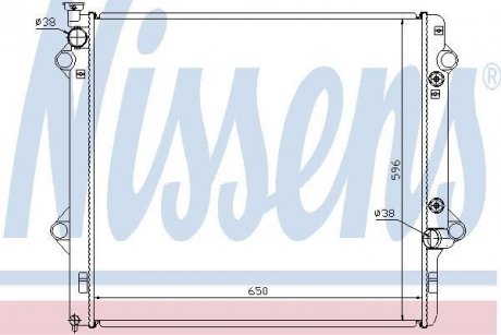 Радіатор TY LAND CRUISER 120(02-)3.0 TD(+)[OE 16400-30140] NISSENS 646806