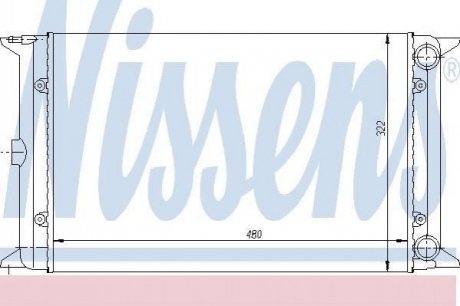 Радіатор VW GOLF I(74-)1.5 D(+)[OE 171.121.253 A] NISSENS 65030