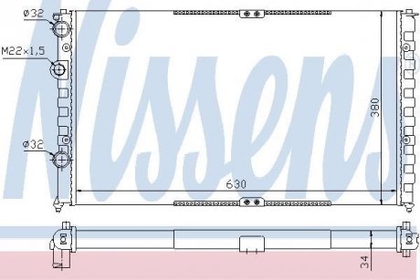 Радіатор охолодження NISSENS 65290