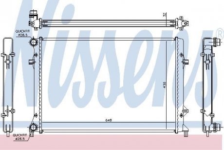 Радіатор охолодження NISSENS 65307