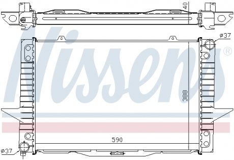 Радіатор охолодження Volvo (вир-во) NISSENS 65536A