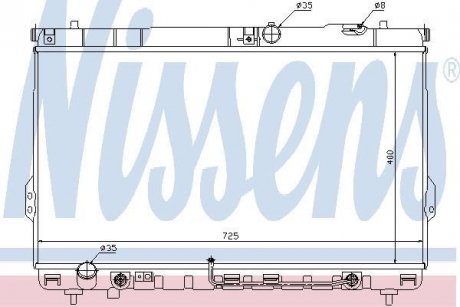 Радіатор HY SANTA FE(00-)2.0 CRDi[OE 25310-26450] NISSENS 67036