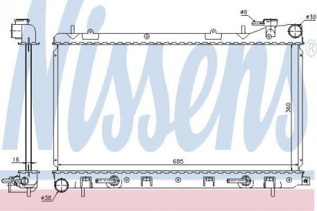 Радіатор охолоджування NISSENS 67715