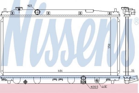 Радіатор HD FIT(09-)1.2 i 16V(+)[OE 19010-RB0004] NISSENS 68150