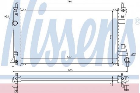 Радіатор MZ 5(10-)1.8 i(+)[OE LFFM15200A] NISSENS 68528