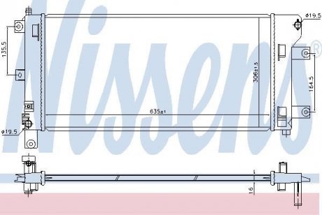 Радіатор охолодження NISSENS 68765 (фото 1)