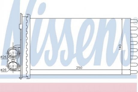 Радіатор пічки NISSENS 71154