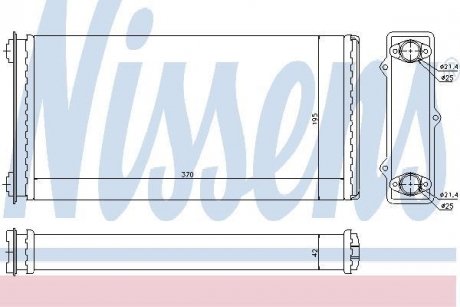 Радіатор салону NISSENS 71301