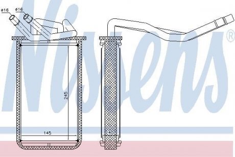 Пічка FD TRANSIT(00-)2.0 D(+)[OE 4042576] NISSENS 71768