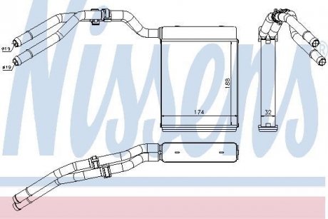 Пічка FD GALAXY(06-)1.6 i 16V TURBO(+)[OE 1453312] NISSENS 71773 (фото 1)