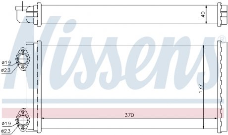 Радіатор салону NISSENS 71928