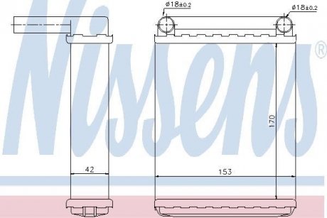 Радіатор опалювача салону NISSENS 72038