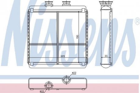 Пічка MB C W 204(07-)C 180(+)[OE 204 830 00 61] NISSENS 72042