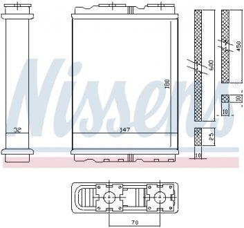 Пічка PROTON PERSONA(93-)1.3 i(+)[OE MB939999] NISSENS 72050