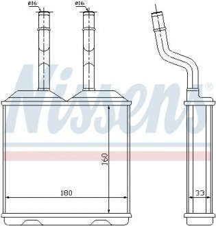 Радіатор системи опалення салона NISSENS 72634