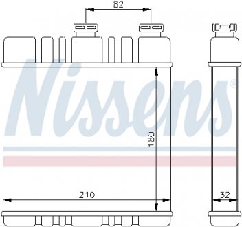 Радіатор опалювача салону First Fit NISSENS 72660