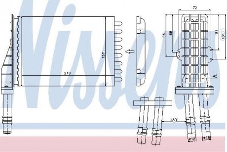 Пічка RN AVANTIME(01-)1.9 DTi(+)[OE 60 25 370 414] NISSENS 73258