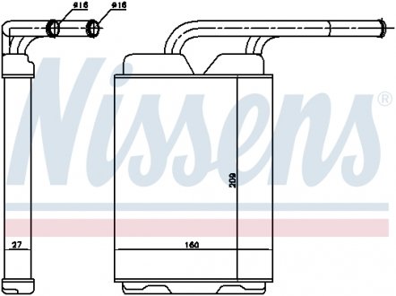 Пічка RN TWINGO I(93-)1.0 i(+)[OE 77 01 036 909] NISSENS 73349