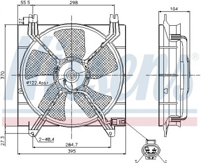 Вент-р BUICK EXCELLE(04-)1.6 i 16V(+)[OE 96553242] NISSENS 85353 (фото 1)